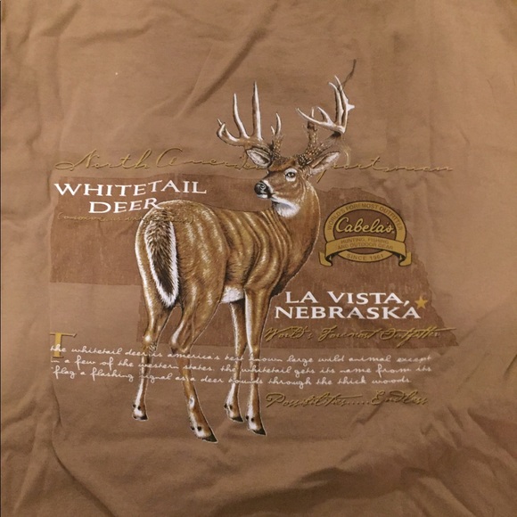 NWOTs CABELA'S S/S deer shirt MED - Picture 5 of 5